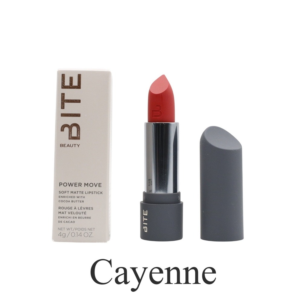 Bite Beauty - Power Move Soft Matte Lipstick - Cayenne - 0.14 oz.